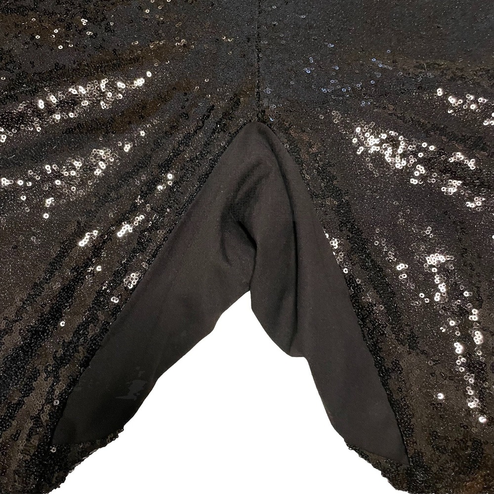 Torrid Sylvia Mollie Sequin Black Pull On Pants Tapered Party Holiday - Size 24 - Picture 6 of 6